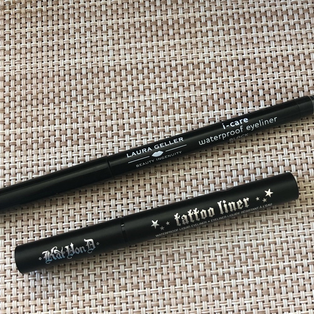 Laura Geller iCare and Kat Von D Eyeliners